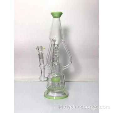 Pretty Double Chamber Jellyfish Perc bong kaca